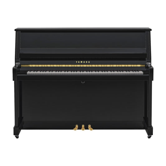 Yamaha B20 Upright Acoustic Piano – Polished Ebony – view 2