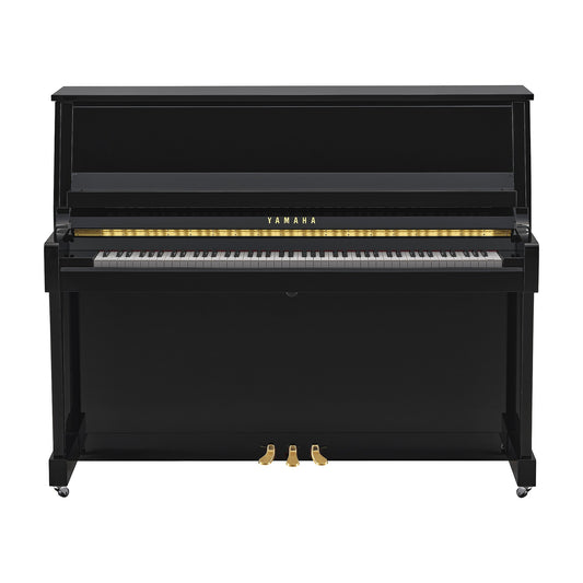 Yamaha B30 Upright Acoustic Piano – Polished Ebony – view 2