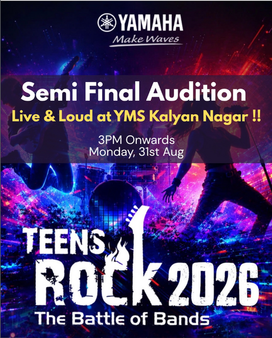 Yamaha Teens Rock 2026 Semi Final Audition poster