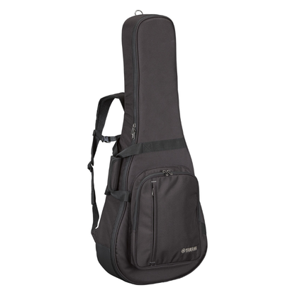 The padded black Yamaha gig bag included with the CSF1M, with backpack shoulder straps and a zipped front accessory pocket