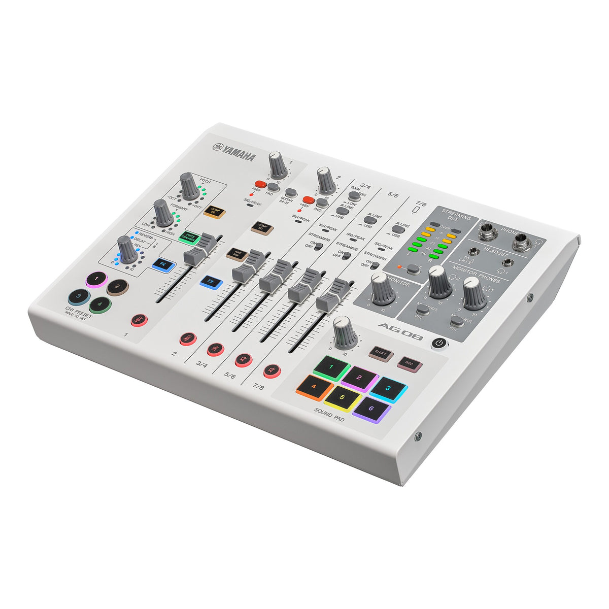 Yamaha AG08 8-Channel Live Streaming Mixer & USB Audio Interface