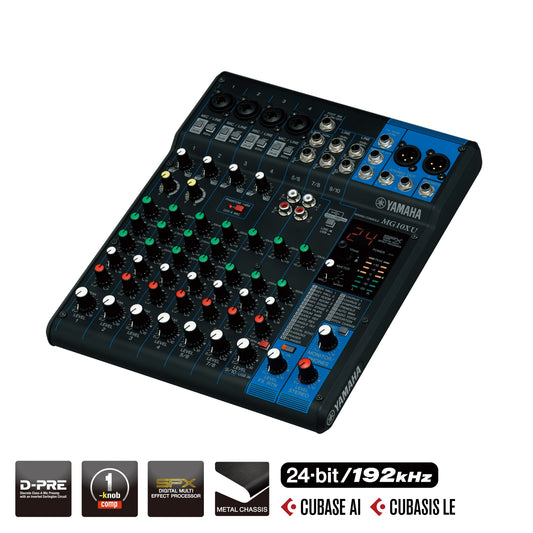 Yamaha MG10XU 10-Channel Analog Mixing Console with Effects & USB