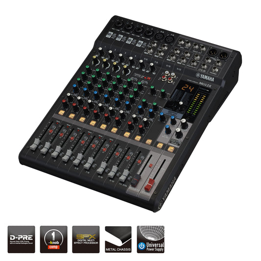 Yamaha MG12X 12-Channel Analog Mixing Console with SPX Effects