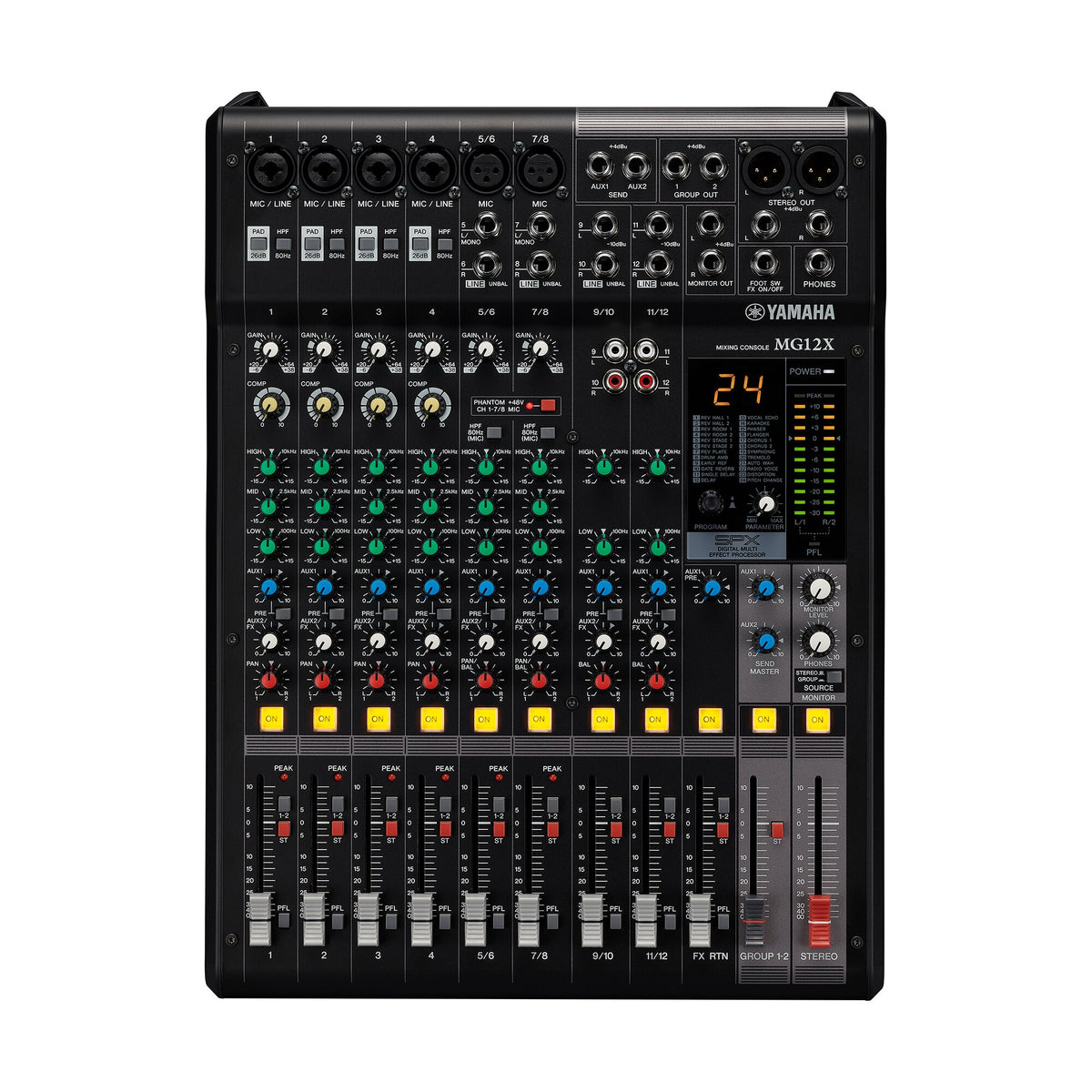 Yamaha MG12X 12-Channel Analog Mixing Console with SPX Effects