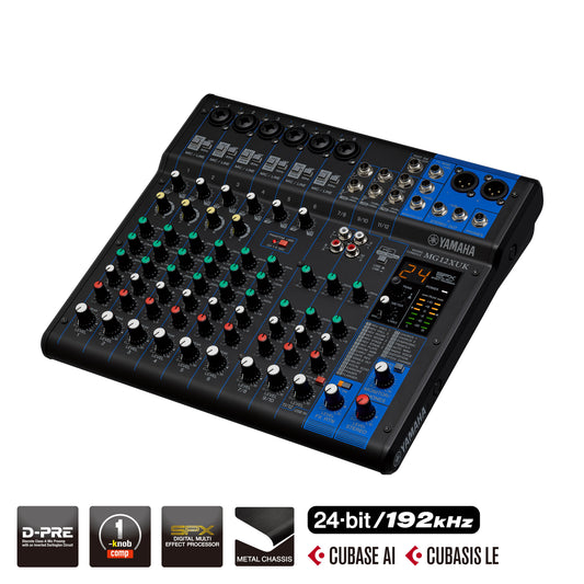 Yamaha MG12XUK 12-Channel Analog Mixing Console with Effects & USB