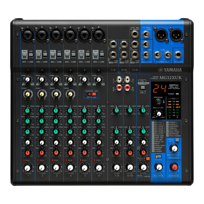 Yamaha MG12XUK 12-Channel Analog Mixing Console with Effects & USB