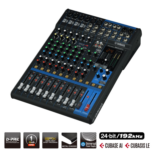 Yamaha MG12XU 12-Channel Analog Mixing Console with Effects & USB