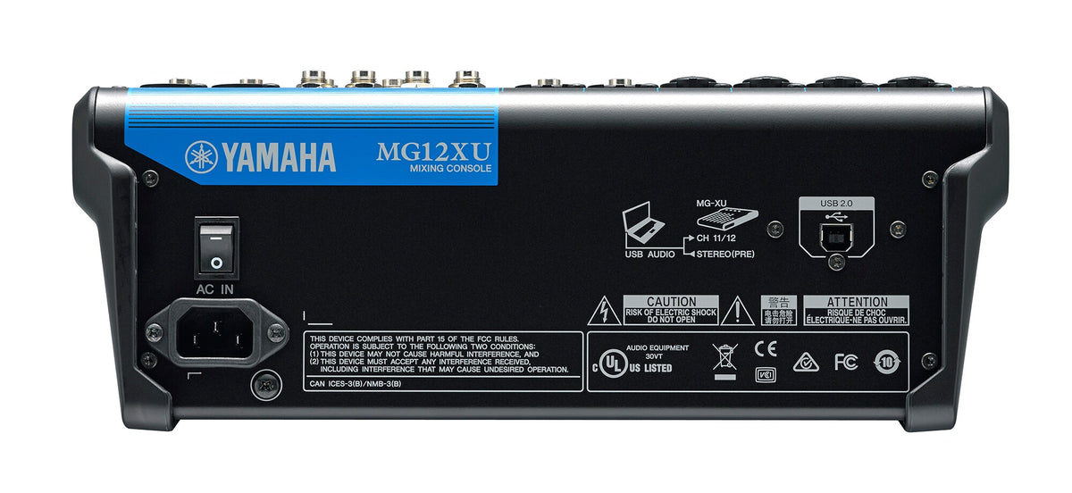 Yamaha MG12XU 12-Channel Analog Mixing Console with Effects & USB