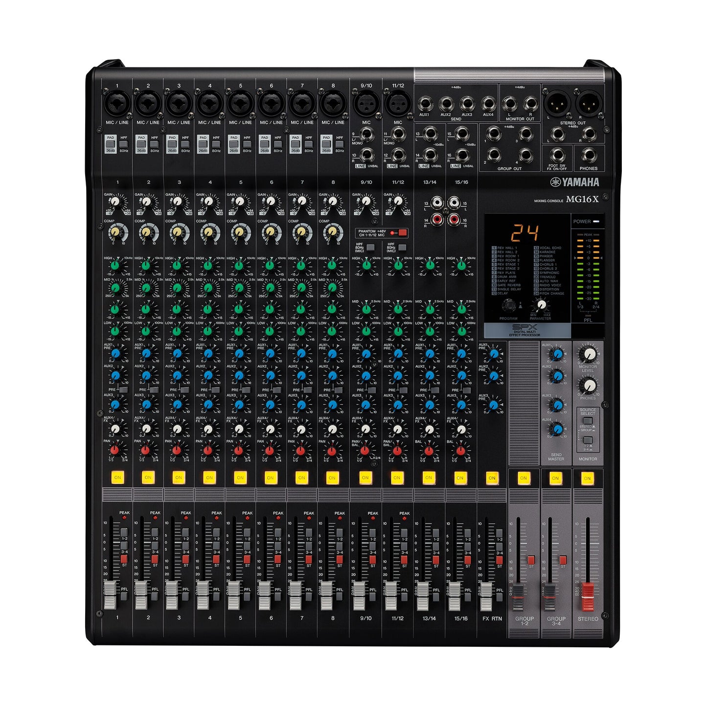 Yamaha MG16X 16-Channel Analog Mixing Console with SPX Effects