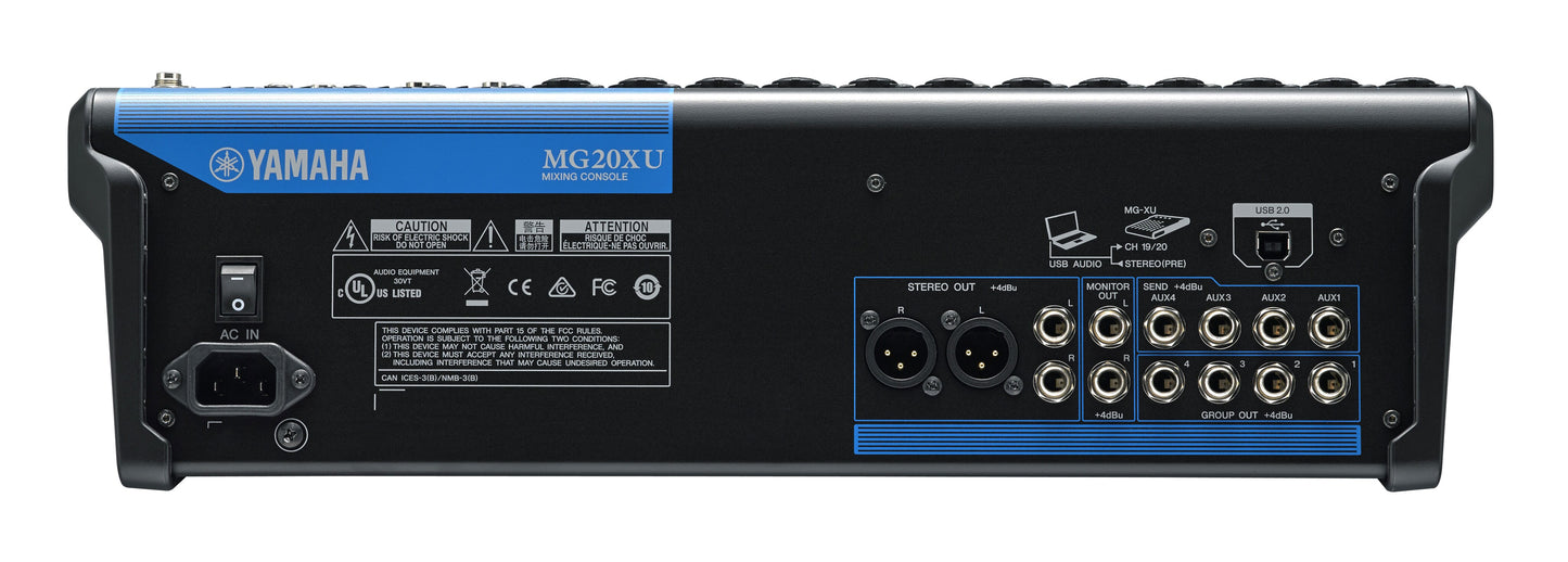 Yamaha MG20XU 20-Channel Analog Mixing Console with Effects & USB