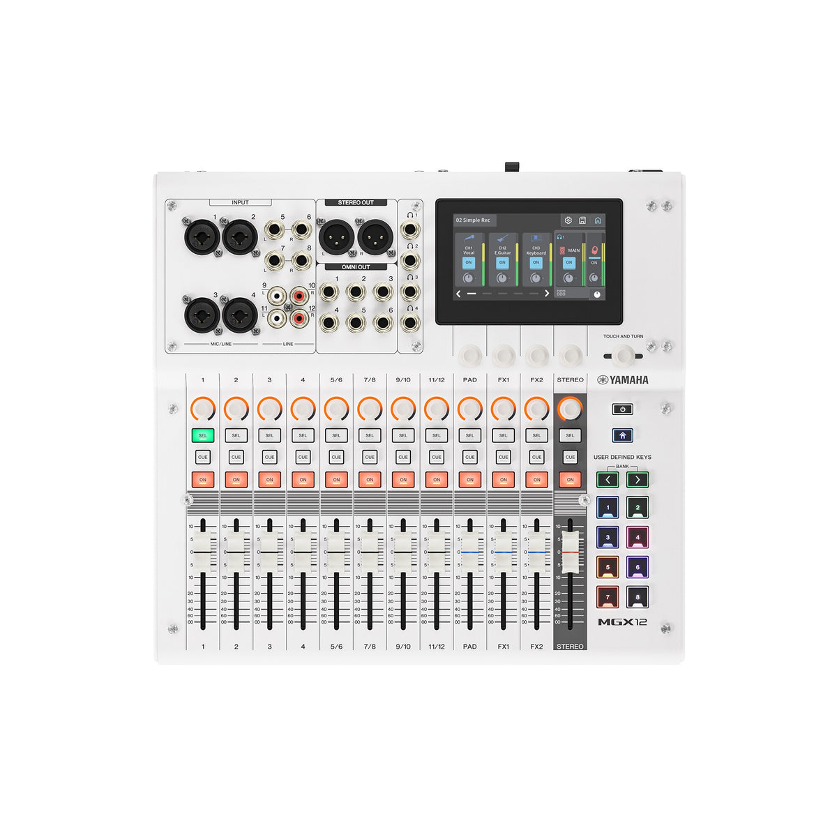 Yamaha MGX12 Digital Mixing Console with Multitrack Recording