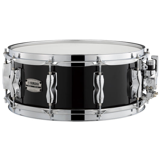 Yamaha Recording Custom RBS1455 birch snare drum in Solid Black finish