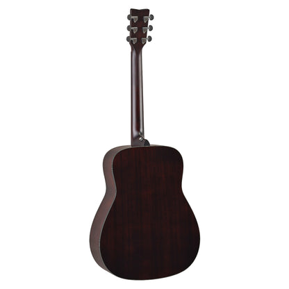 Yamaha TAG1E in Natural, rear view of body and neck joint