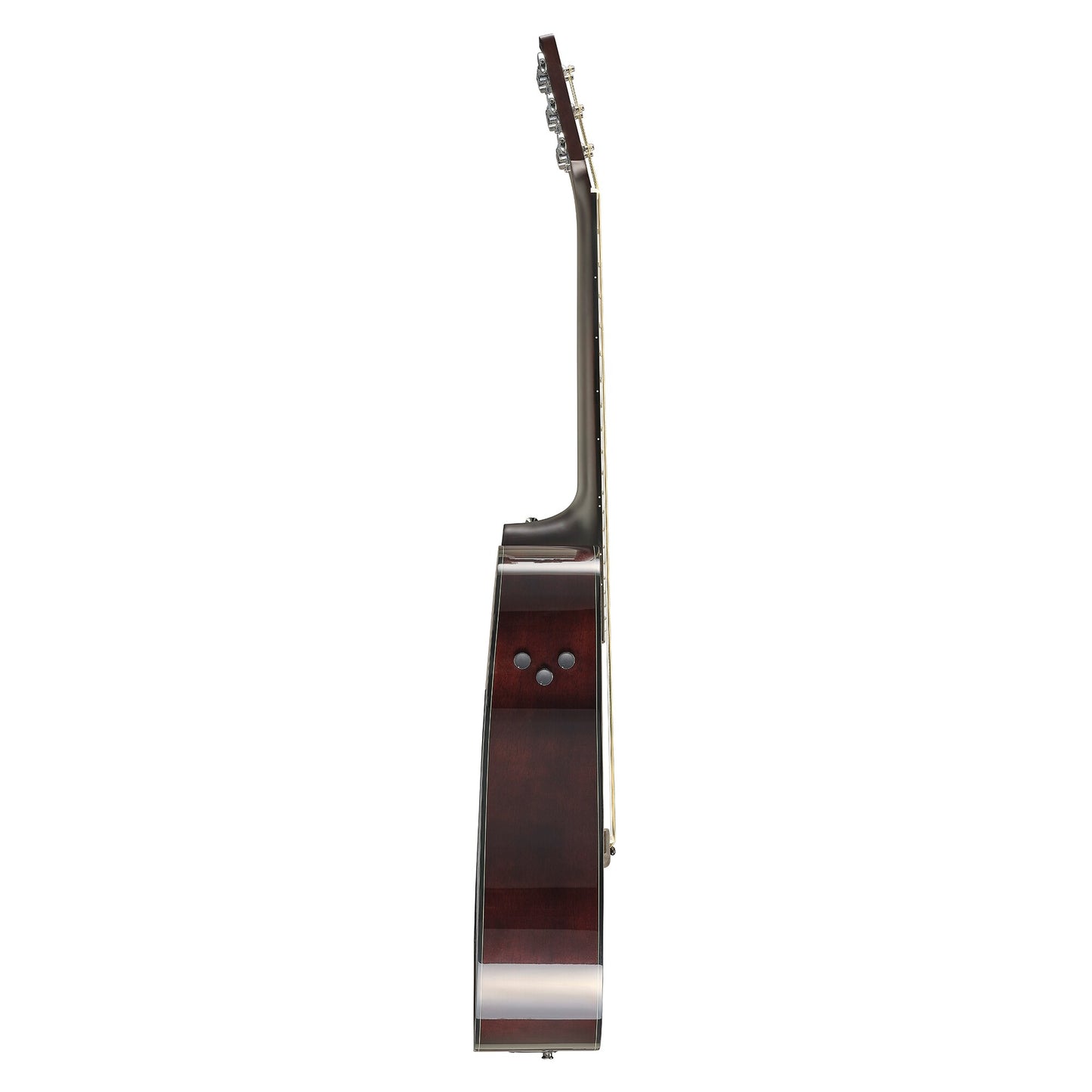 Yamaha TAG1E in Natural, side profile showing body depth