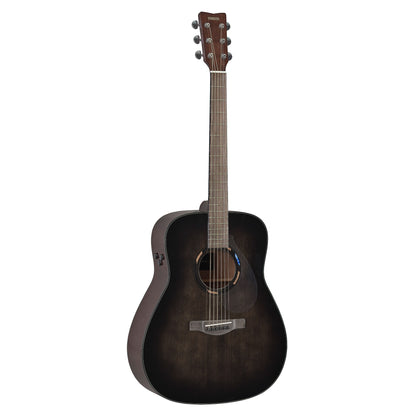 Yamaha TAG1E TransAcoustic dreadnought guitar in Translucent Black, front view