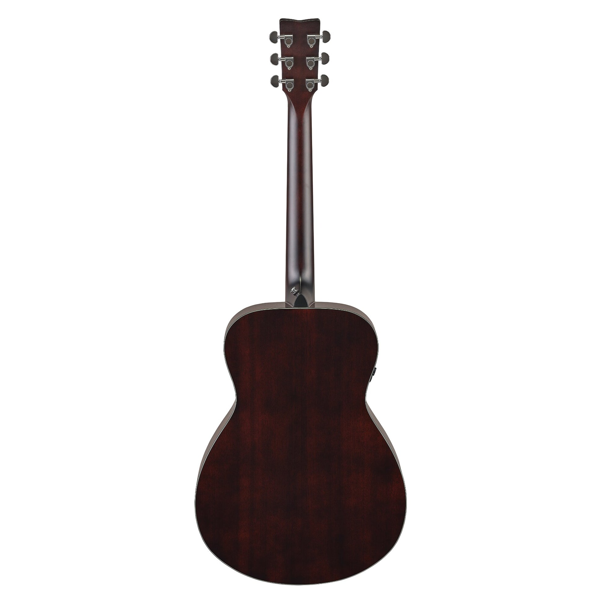 Yamaha TAS1E in Natural, full rear view showing the mahogany back and neck