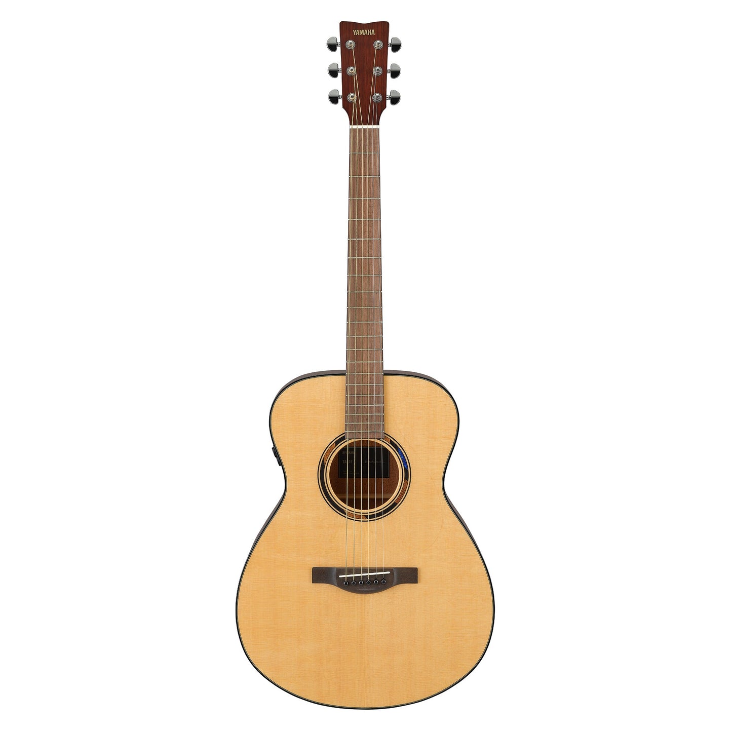 Yamaha TAS1E in Natural, full front view of the concert body
