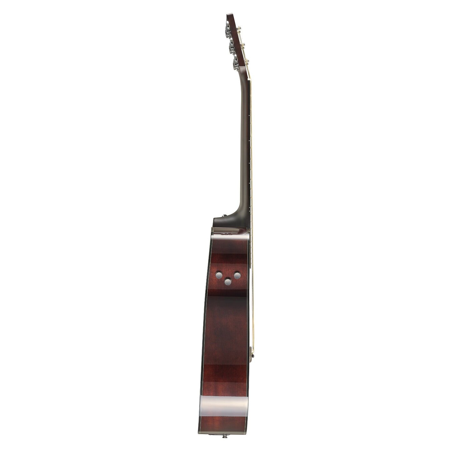 Yamaha TAS1E in Natural, side profile showing body depth