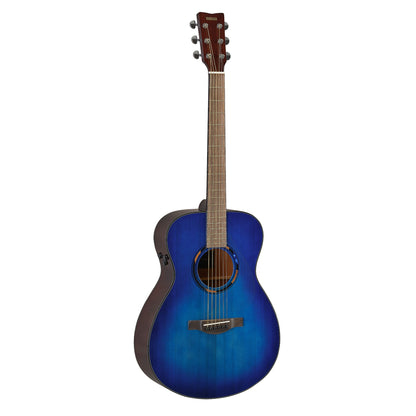 Yamaha TAS1E TransAcoustic concert guitar in Ultra Marine, front view