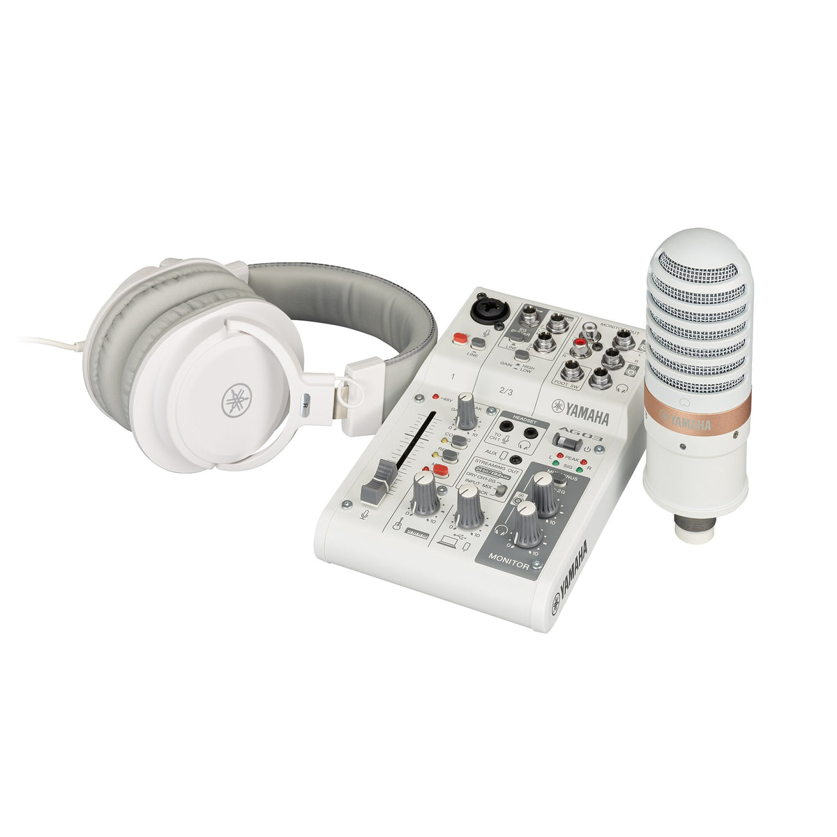 Yamaha AG03MK2 LSPK Live Streaming Pack with Microphone & Headphones