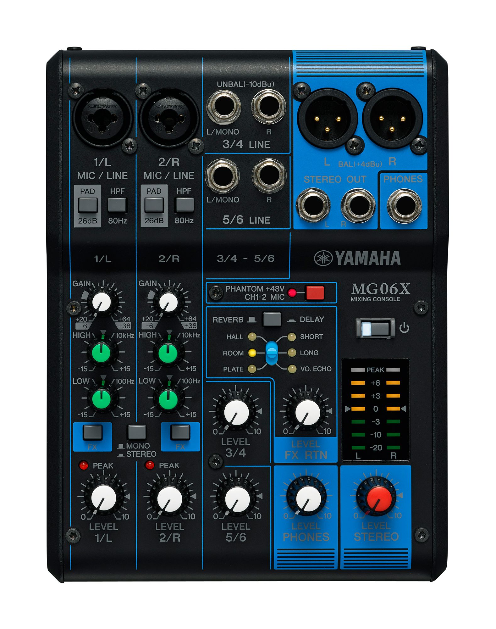 Yamaha MG06X Analog Audio Mixer – official Yamaha product image 2