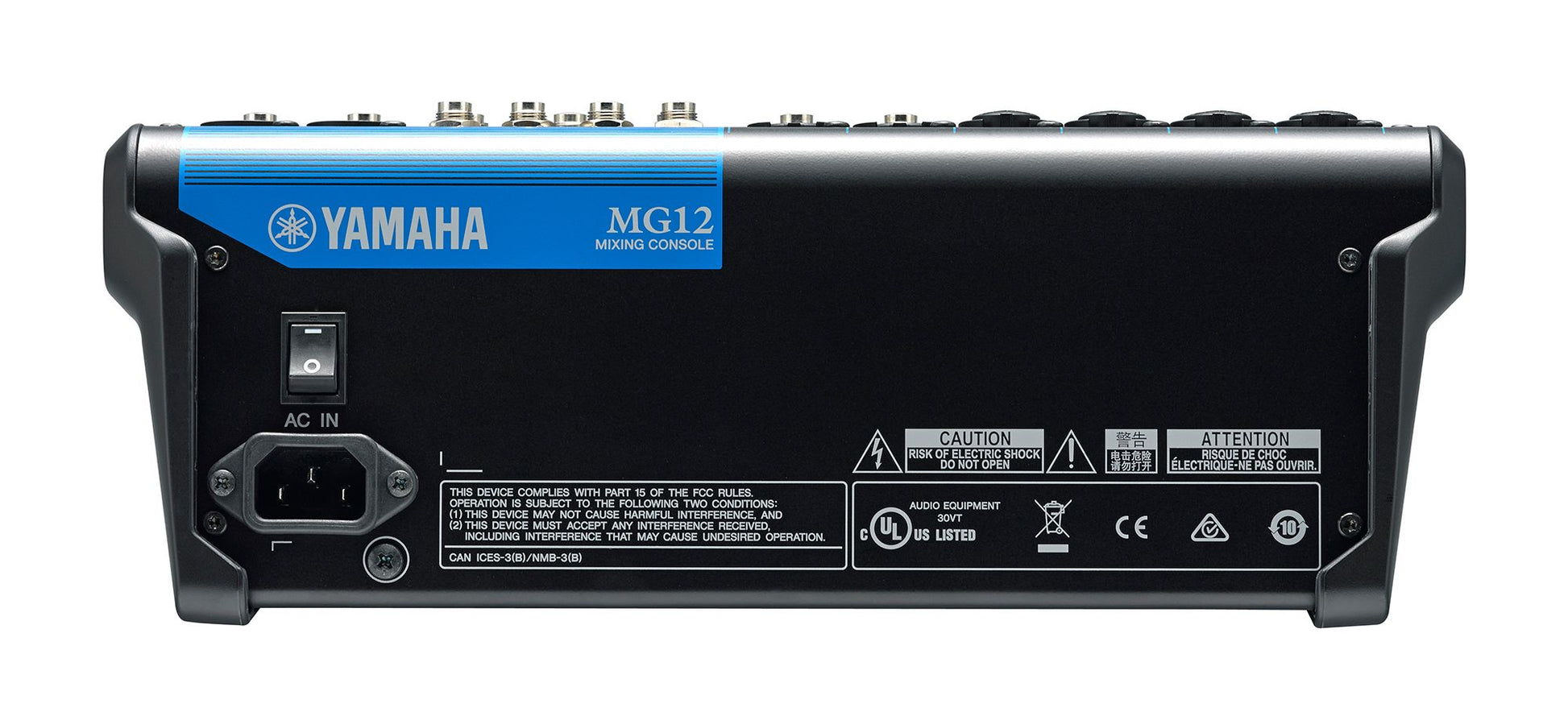 Yamaha MG12 Mixing Console With Effects – official Yamaha product image 3