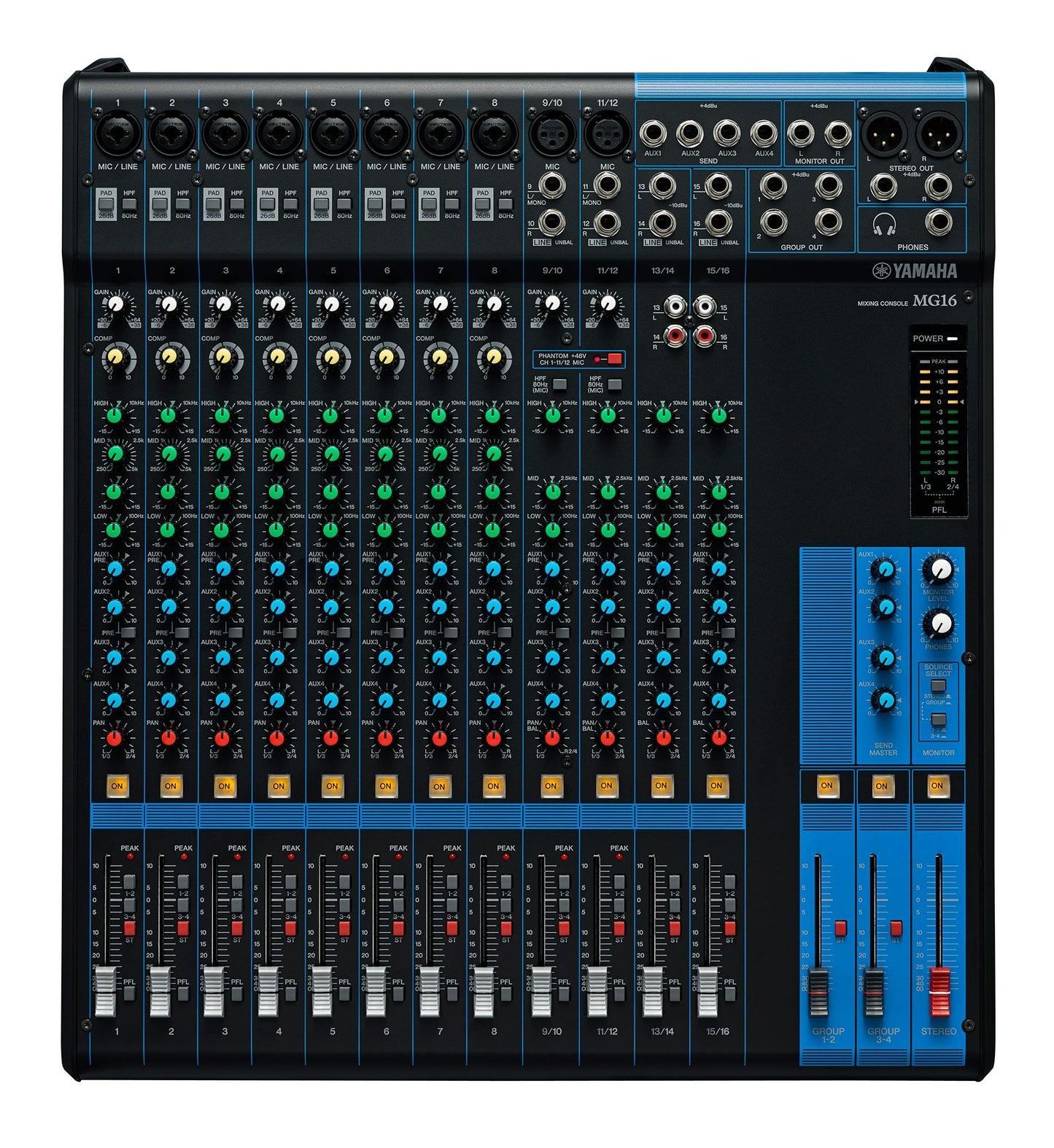 Yamaha MG16 Mixing Console With USB – official Yamaha product image 2
