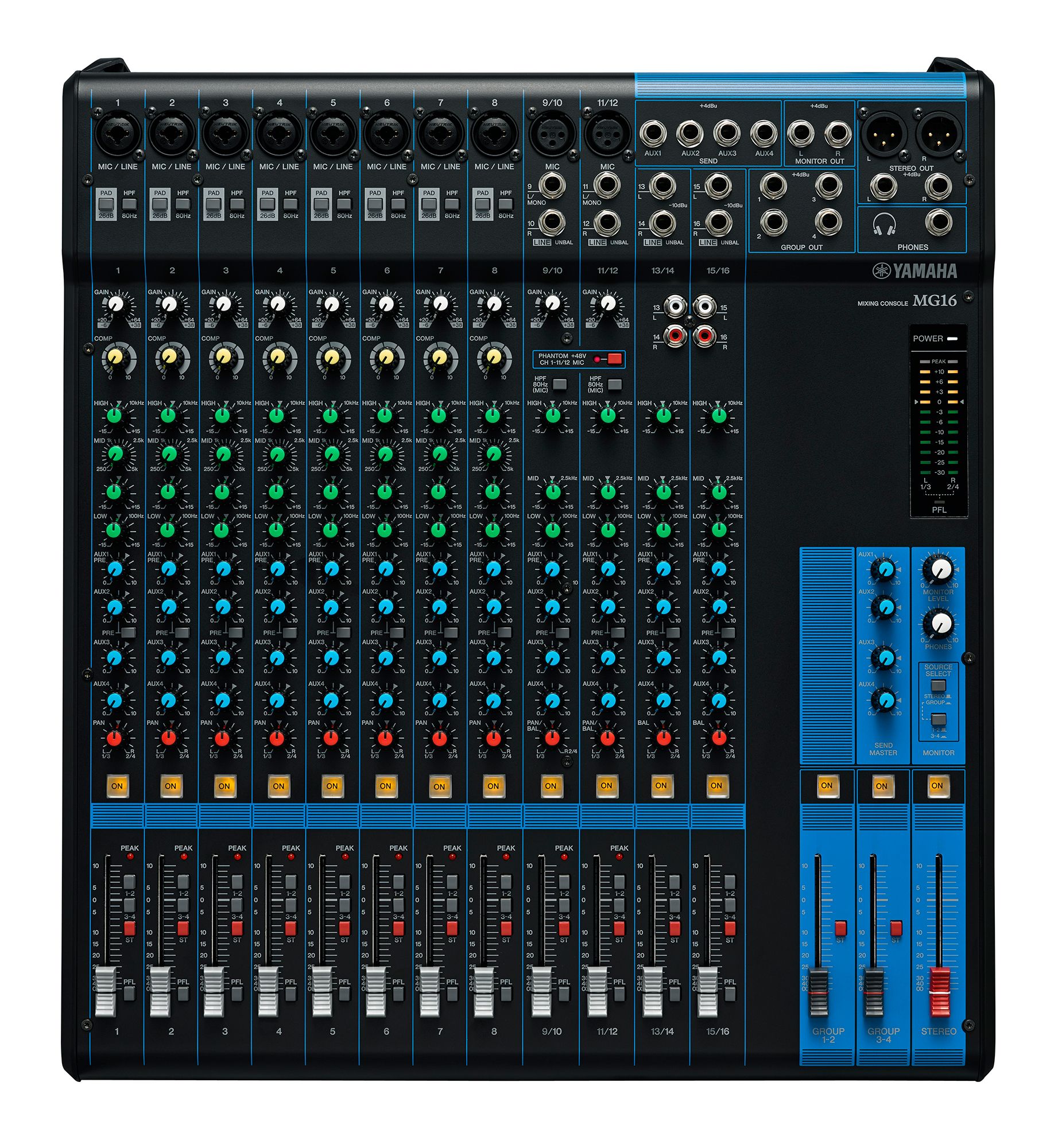 Yamaha MG16 Mixing Console With USB – official Yamaha product image 2