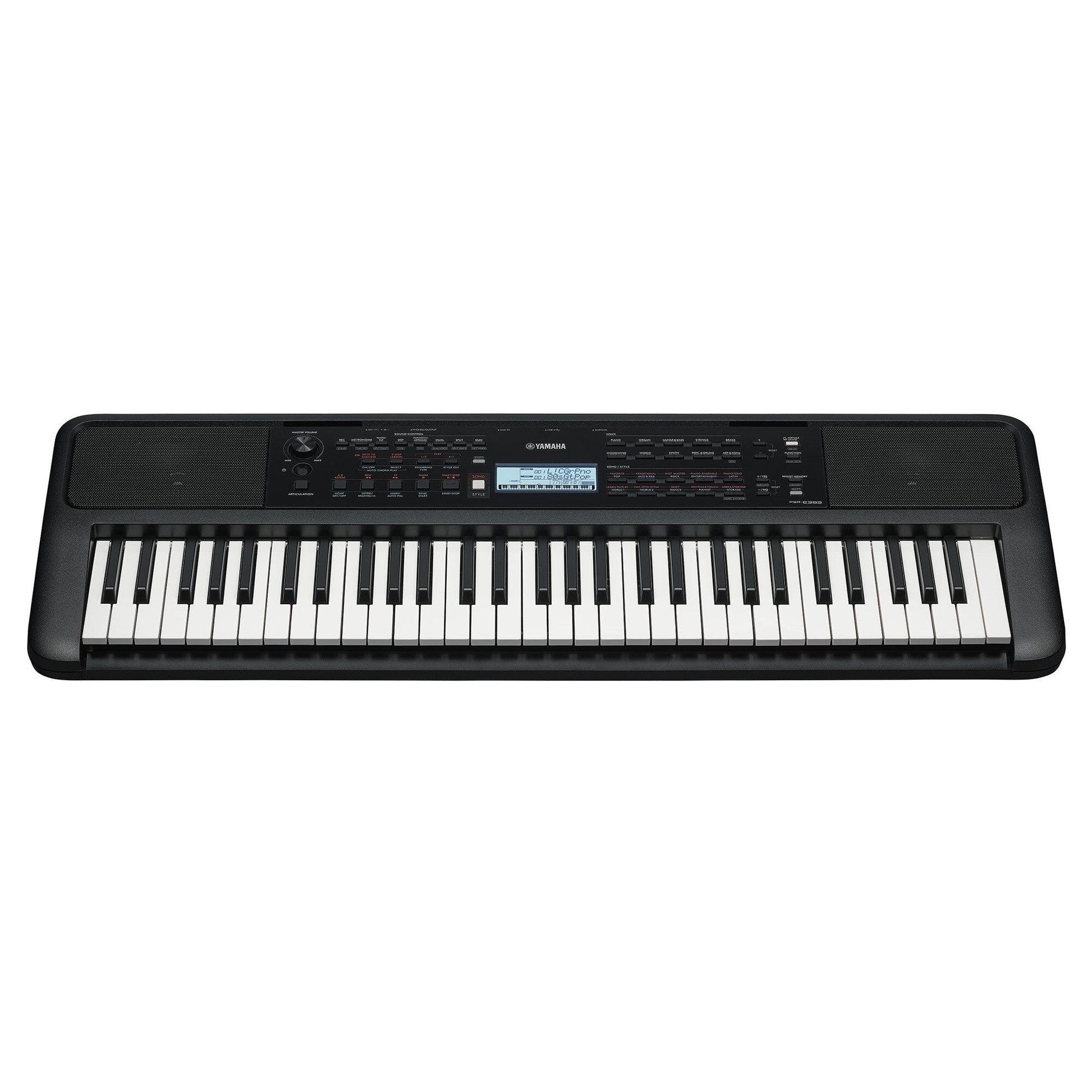 Yamaha PSR-E383 — front view
