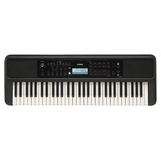 Yamaha PSR-E383 — overhead view