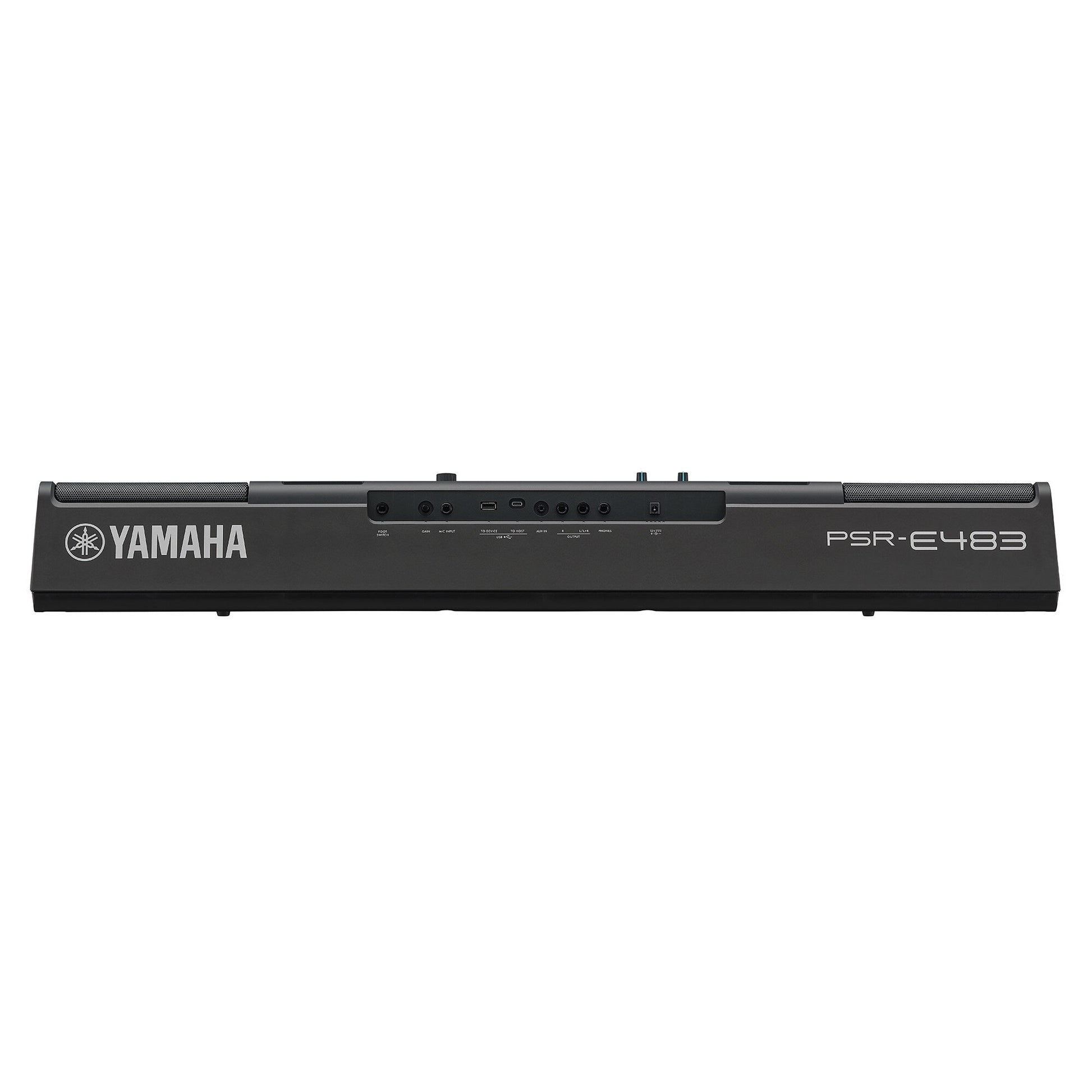 Yamaha PSR-E483 — rear view