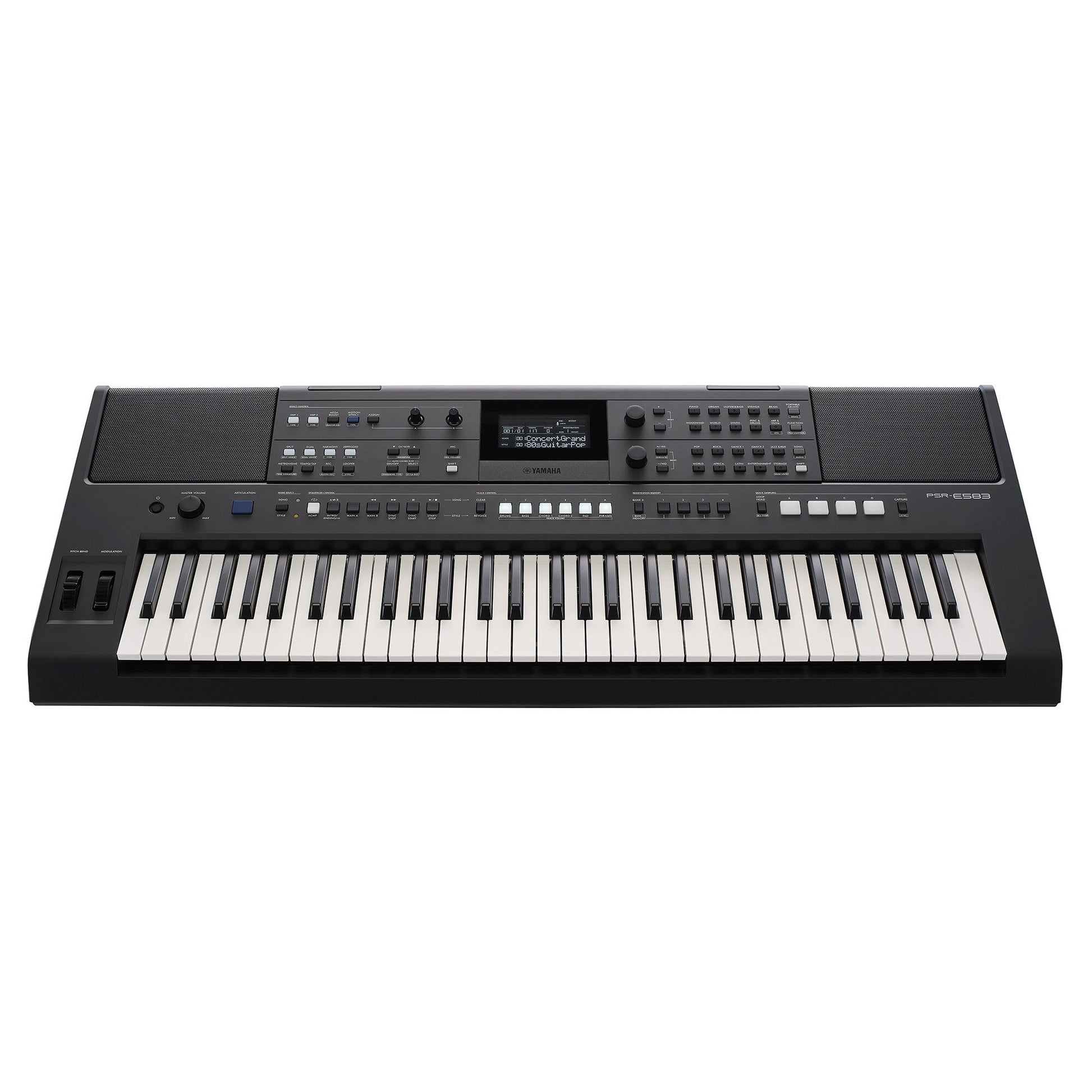 Yamaha PSR-E583 — front view