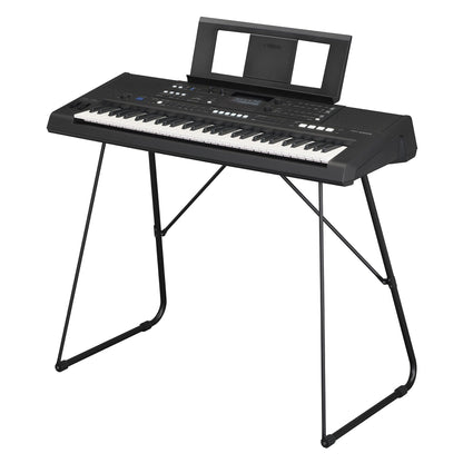 Yamaha PSR-E583 — on Yamaha L-2C keyboard stand