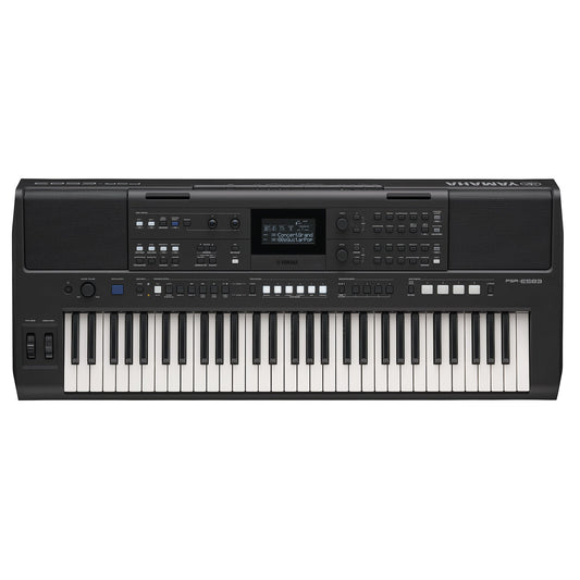 Yamaha PSR-E583 — overhead view