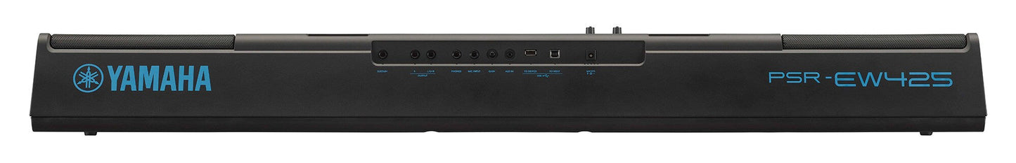 Yamaha PSR-EW425 — rear view