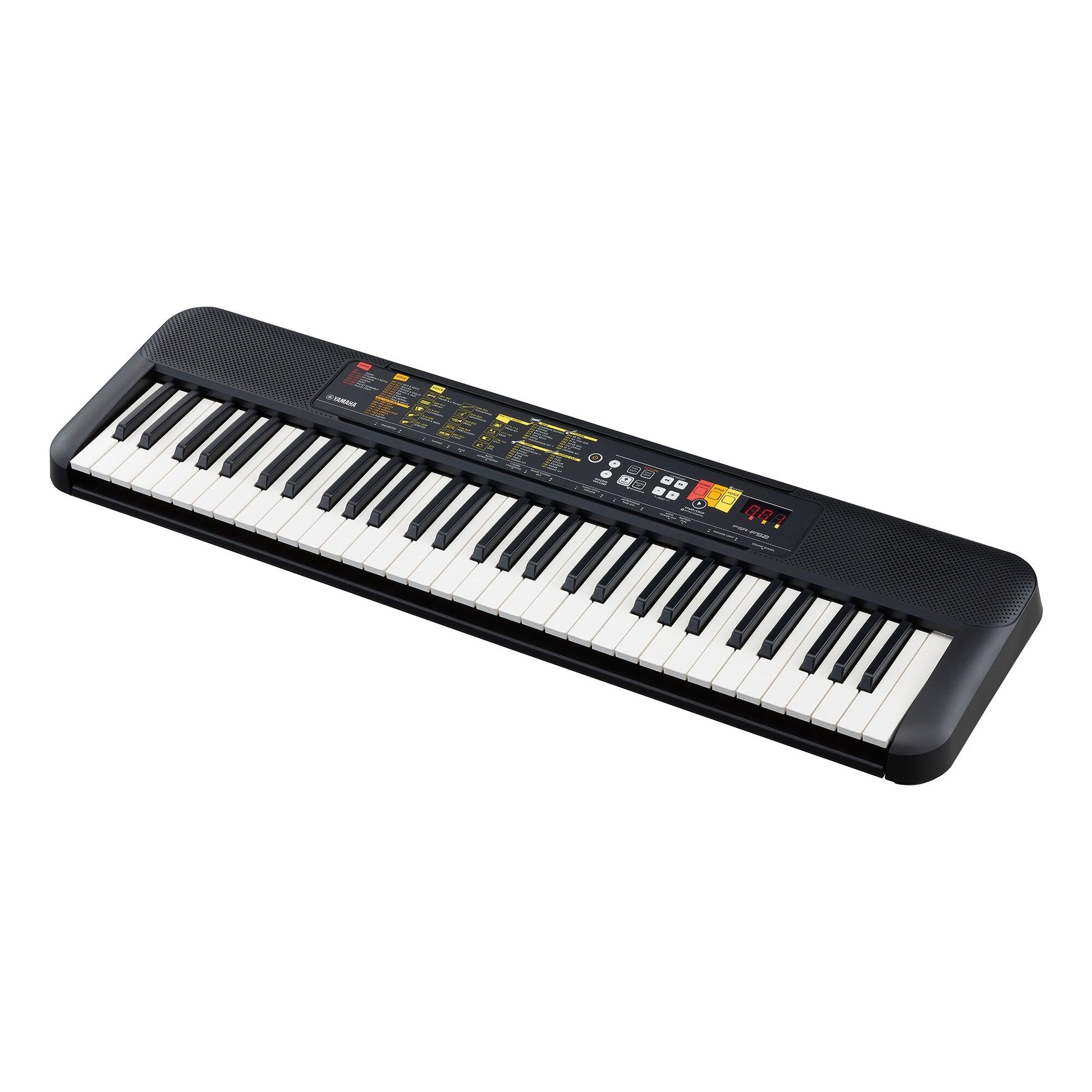 Yamaha PSR-F52 — diagonal side view