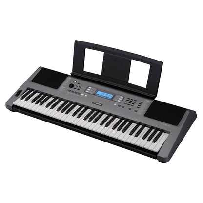 Yamaha PSR-I300 — diagonal side view with music rest