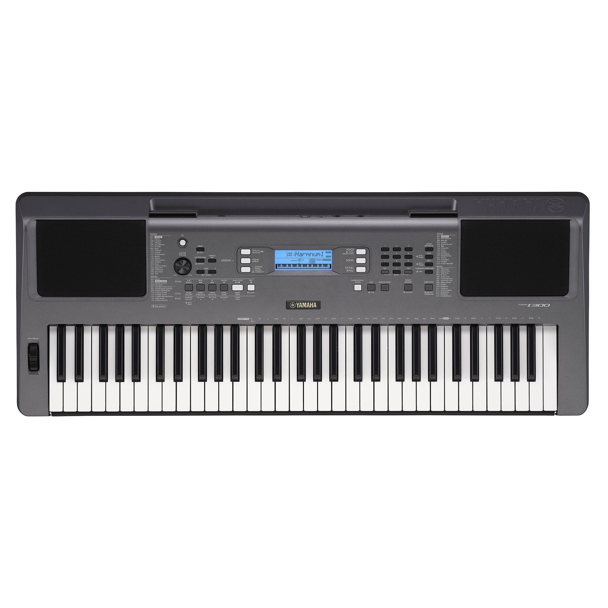 Yamaha PSR-I300 — overhead view