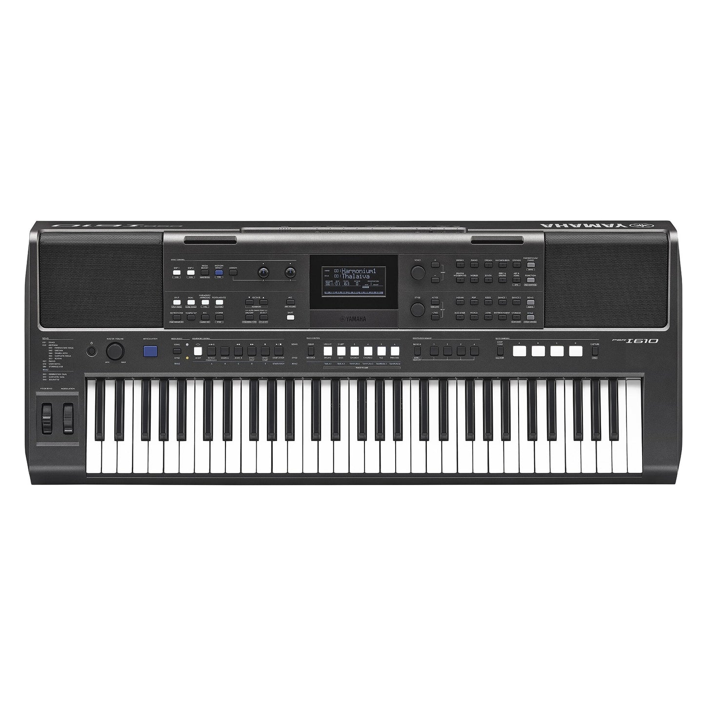 Yamaha PSR-I610 — overhead view