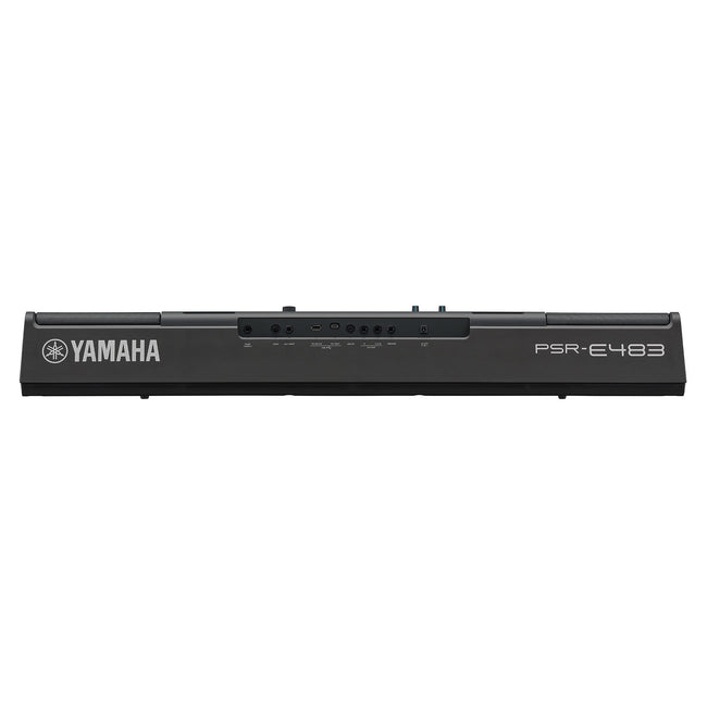 Yamaha PSR-E483 &mdash; rear view