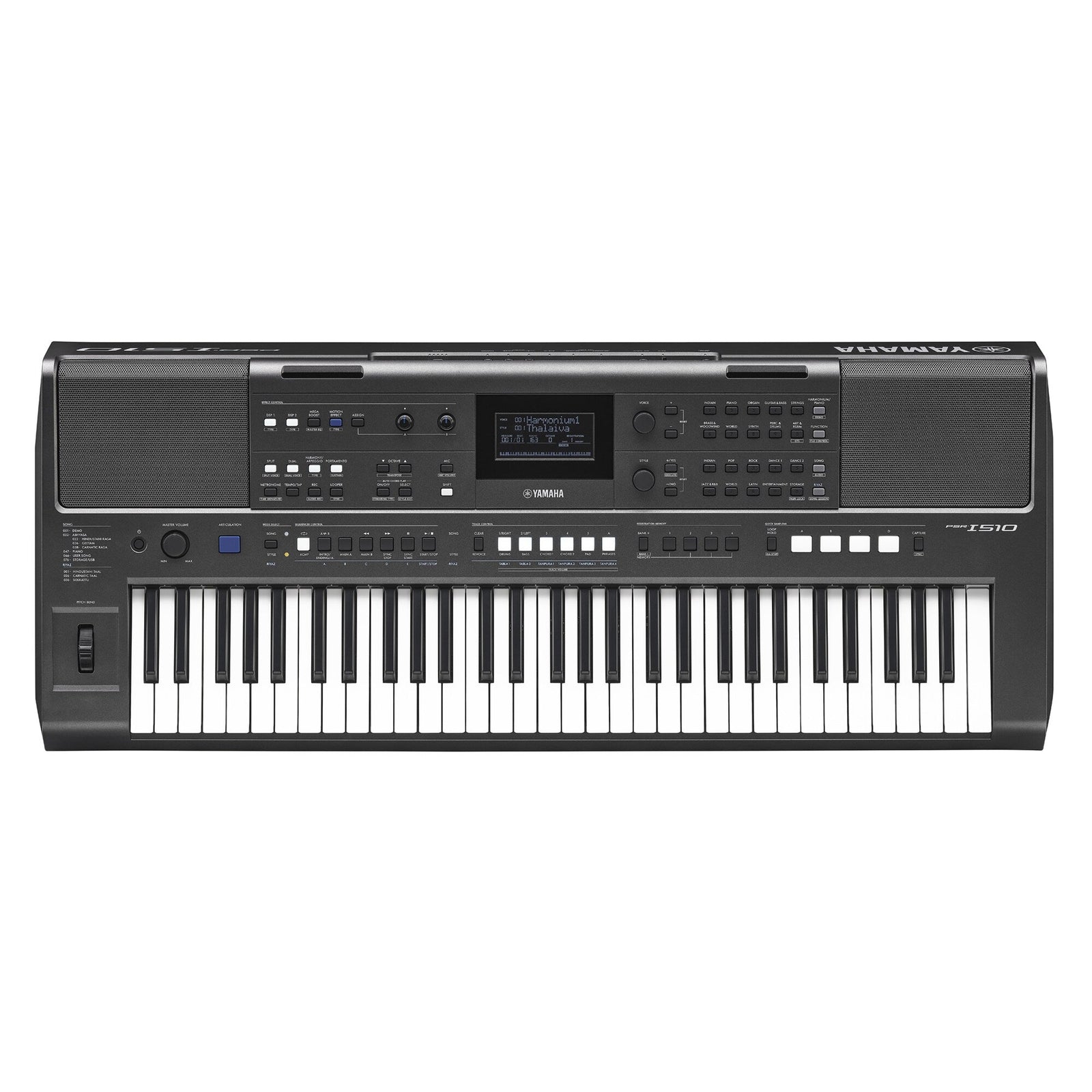 Yamaha PSR-I510 &mdash; overhead view