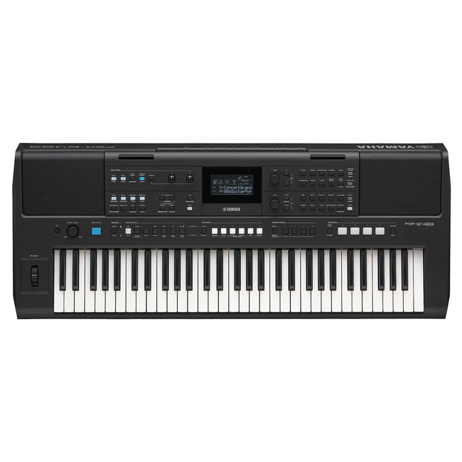 Yamaha PSR-E483 &mdash; overhead view