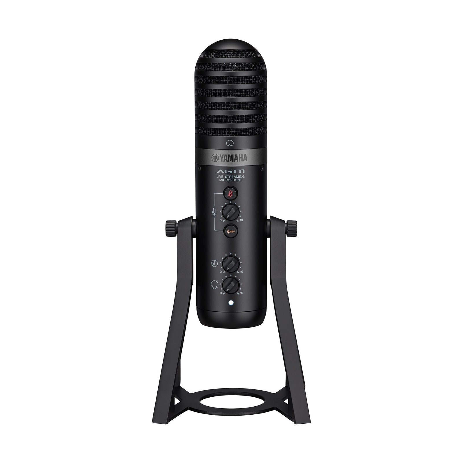 Yamaha AG01 USB Streaming Microphone with Built-In Mixer &ndash; Black