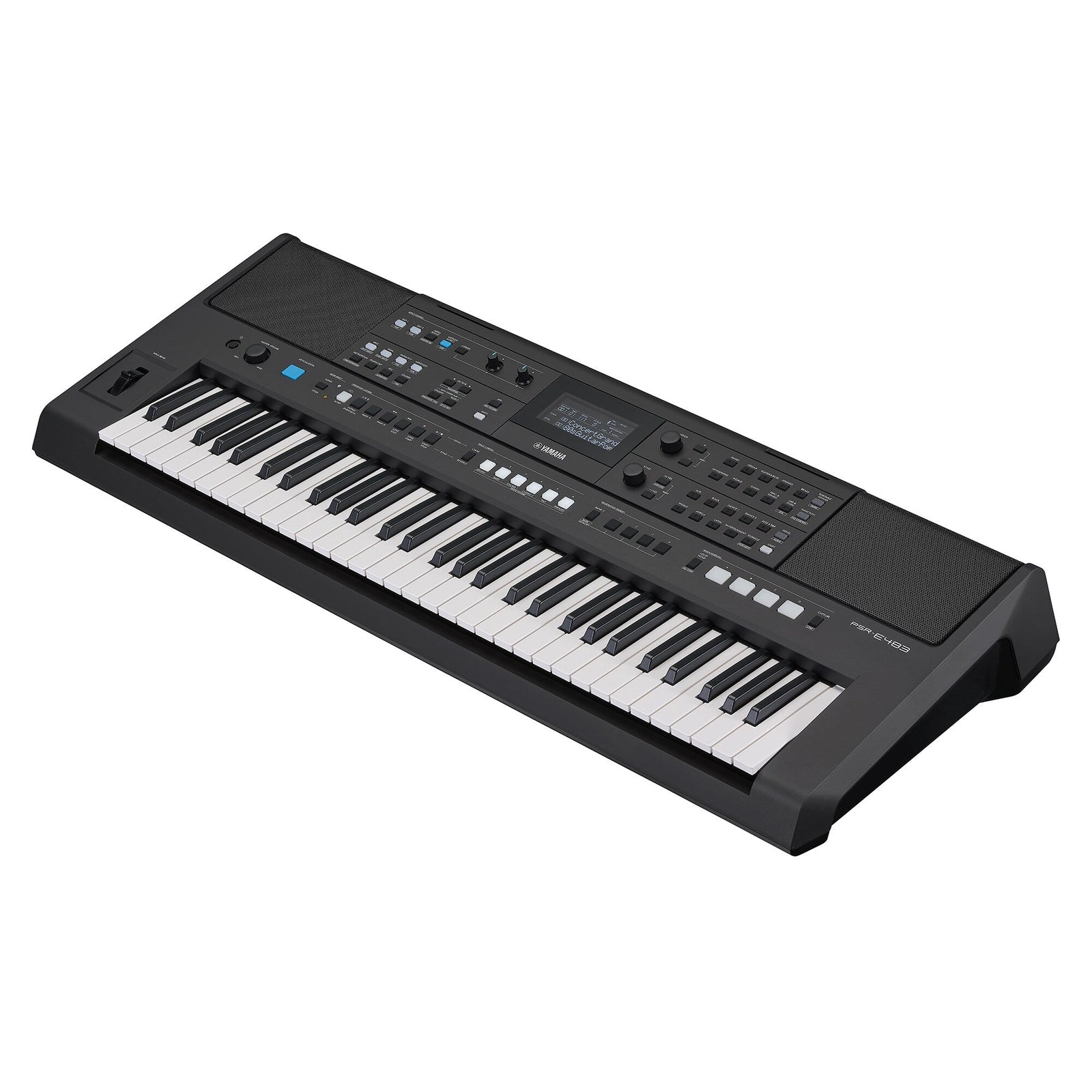 Yamaha PSR-E483 &mdash; diagonal side view