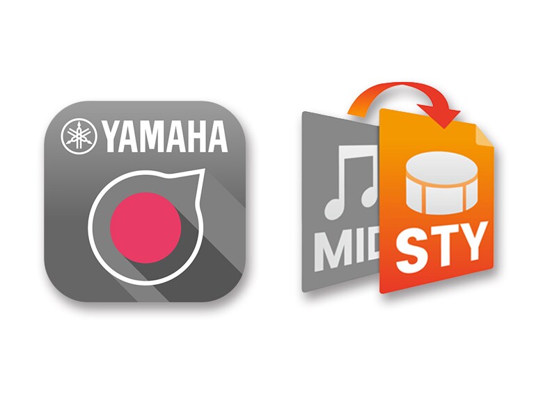 Yamaha Rec’n’Share and MIDI Song to Style apps
