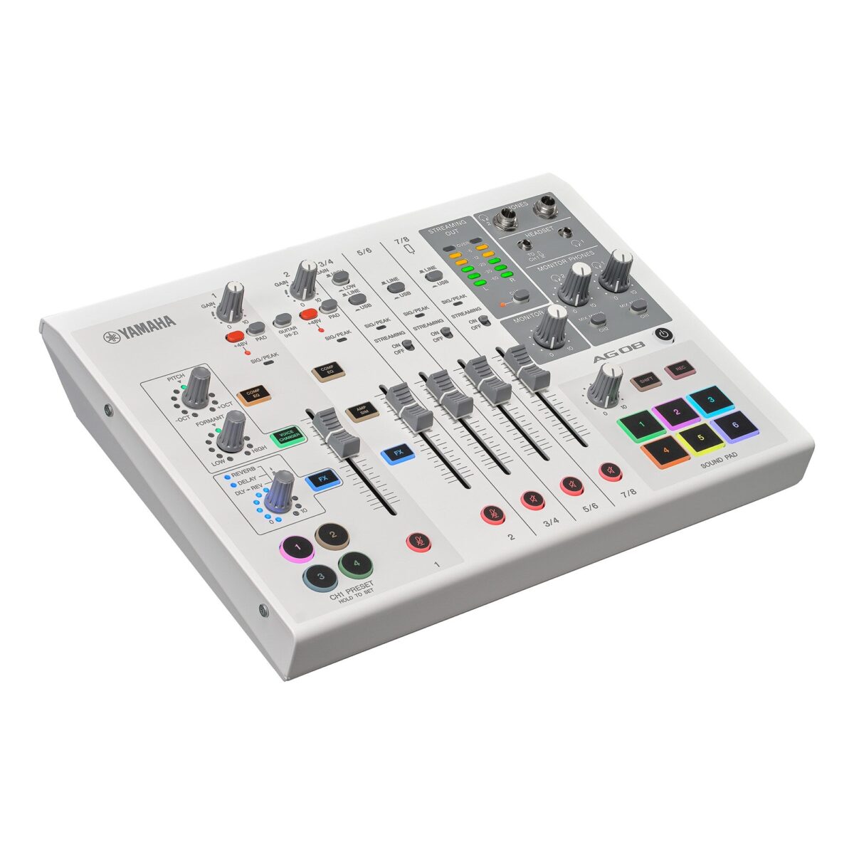 Yamaha AG08 8-Channel Live Streaming Mixer & USB Audio Interface