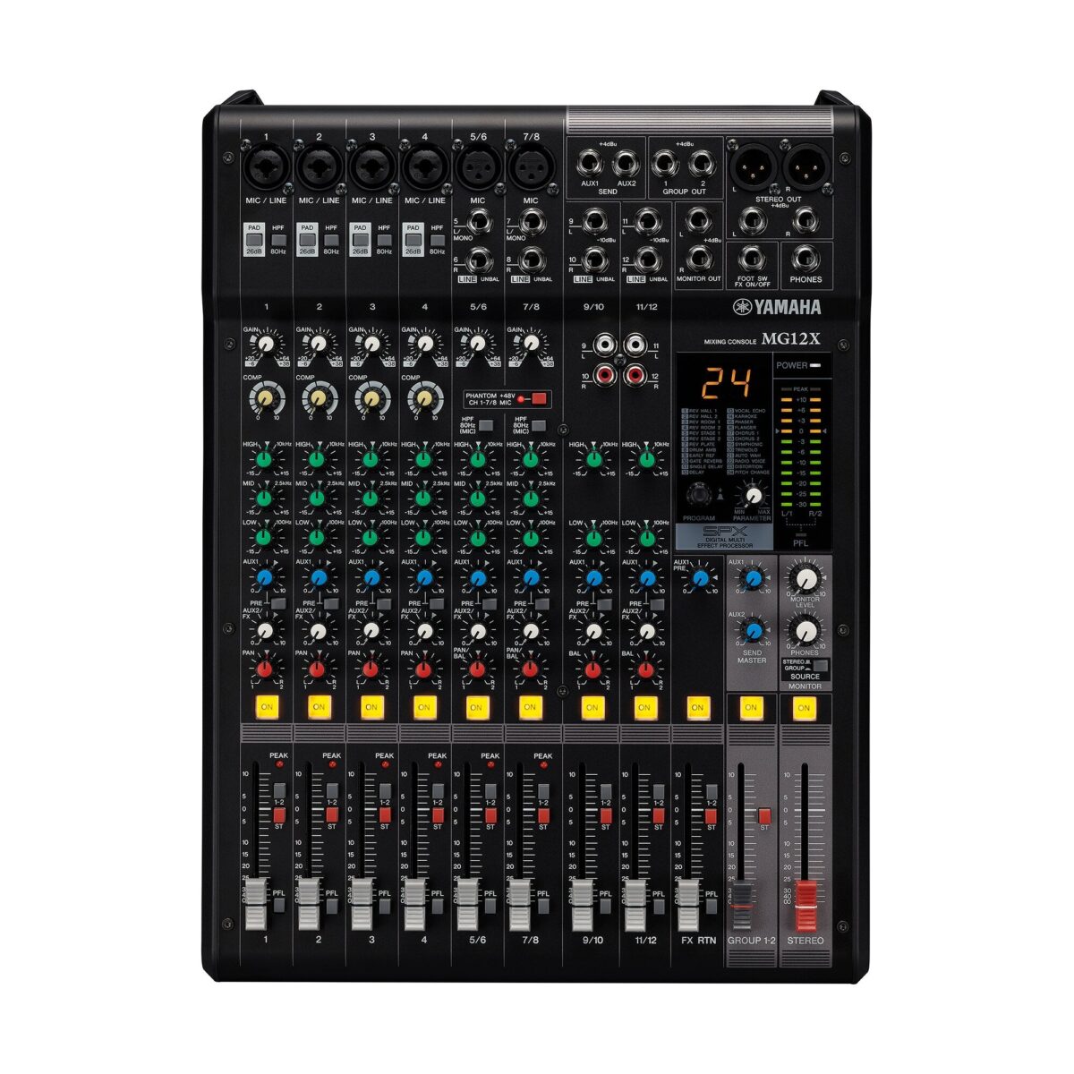 Yamaha MG12X 12-Channel Analog Mixing Console with SPX Effects