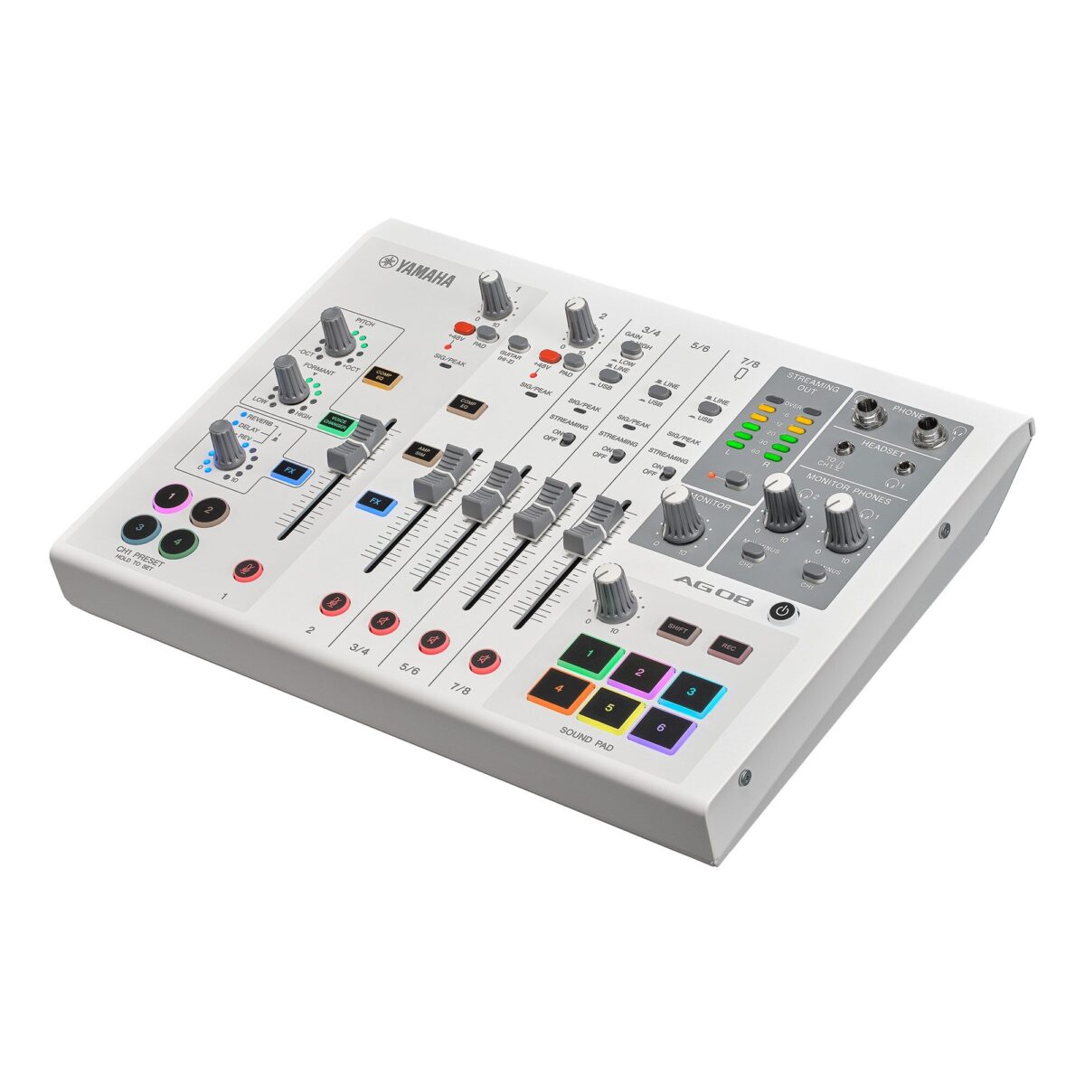 Yamaha AG08 8-Channel Live Streaming Mixer & USB Audio Interface