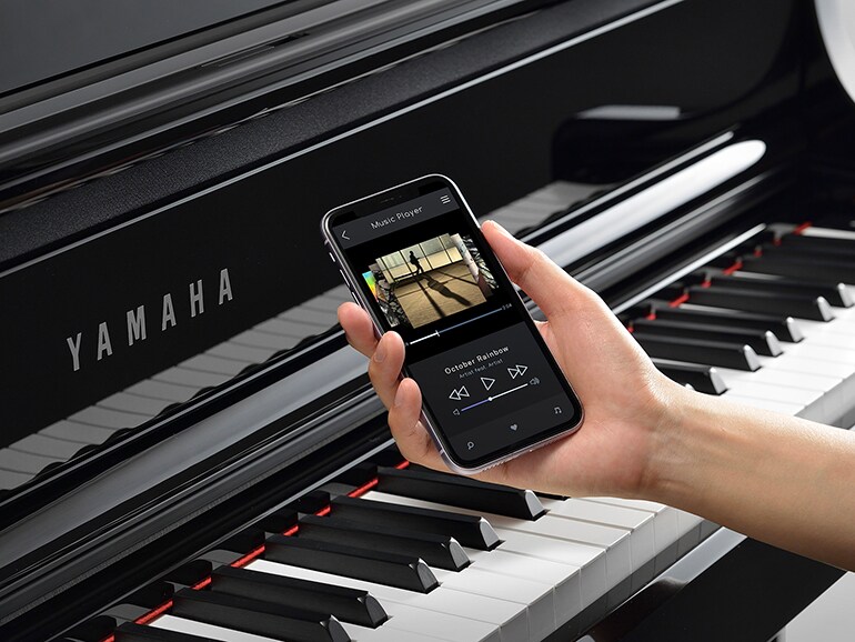 Streaming music from a phone to a Yamaha Clavinova over Bluetooth
