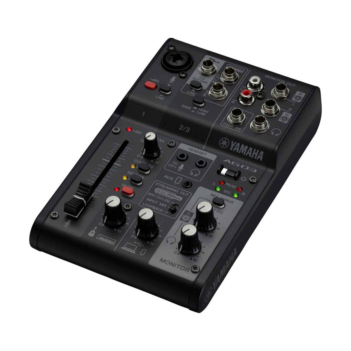 Yamaha AG03MK2 3-Channel Live Streaming Mixer & USB Audio Interface